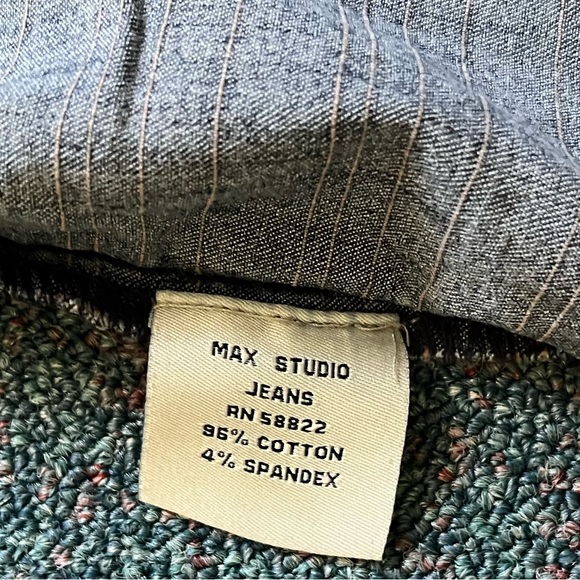 Vintage Max Studio Stretchy Denim Jacket, Medium - Picture 15 of 16